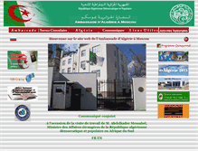 Tablet Screenshot of algerianembassy.ru